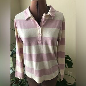 J CREW Women Fitted button-front rugby Size M (fit like XS)